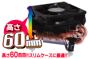 高さ60mm!! スリムケースに最適!!