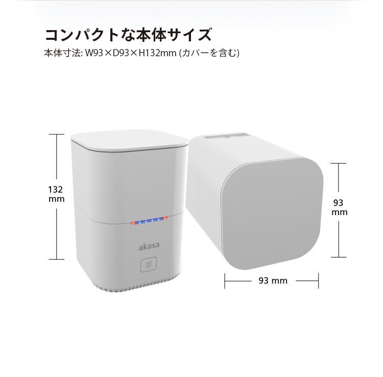 コンパクトな本体サイズ